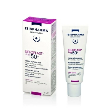 ISISPHARMA Keloplast Scars SPF 50+ Крем восстанавливающий защитный с SPF 50+ для чувствительной кожи ,40мл