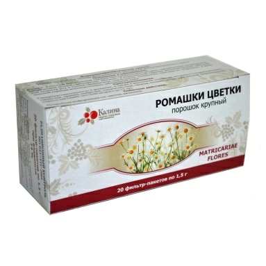 Ромашки цветки порошок крупный 1,5г в фильтр-пакетах №20