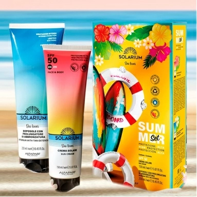 Набор SOLARIUM SEA LOVER: Солнцезащитный крем для лица и тела SPF 50 150 мл+ Крем для сохранения загара для лица и тела 250 мл