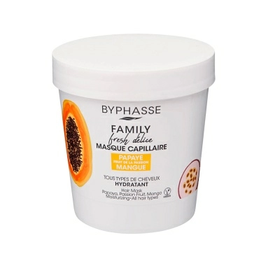 BYPHASSE Маска для волос FAMILY Папайя, Маракуйя, Манго для всех типов волос, 250 мл