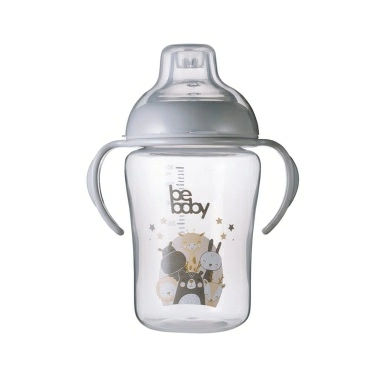 Bebaby Поильник непроливающий обучающий, силиконовый носик, 6 мес+,арт. C-6216 350 мл