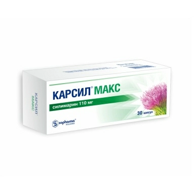 Карсил® Макс капсулы 110мг в блистерах №6х5