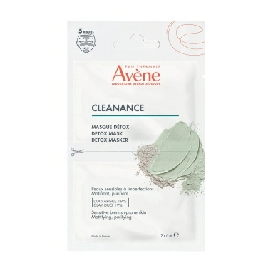 AVENE CLEANANCE Маска-детокс для глубокого очищения, 2*6 мл