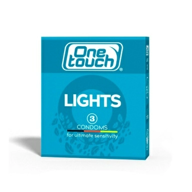 One Touch Lights Презервативы, 3 шт