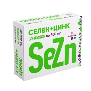 Селен+Цинк, БАД таблетки №30