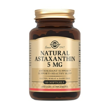 Solgar Астаксантин 5 мг из микроводоросли, БАД капсулы №60