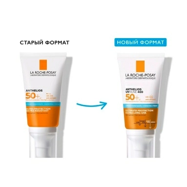 LA ROCHE-POSAY ANTHELIOS UVMUNE 400 Солнцезащитный увлажняющий крем для лица SPF 50+ / PPD 30, 50 мл