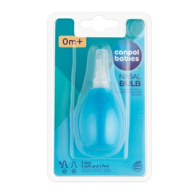 Canpol babies Аспиратор назальный детский (с двумя насадками тверд. и мягк.) 9/119
