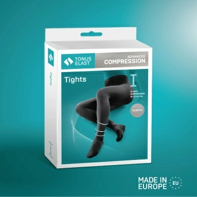 Колготки компрессионные ELAST 0404 LUX Iкк (18-21 mmHg) Черный размер 4 Рост 1