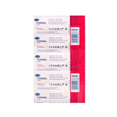 Пластырь Cosmos Strips (текстильный), 5 шт: размер 6х2см