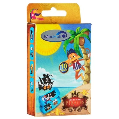 Пластыри Medrull Kids "Pirates" №10 (25х57мм)