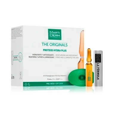 MartiDerm Сыворотка-уход THE ORIGINALS AMP PROTEOS HYDRA PLUS 10 амп х 2 мл