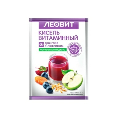 Кисель Витаминный для глаз с лютеином. Спец. пищ. продукт диет.проф. пит. пакет 18 г