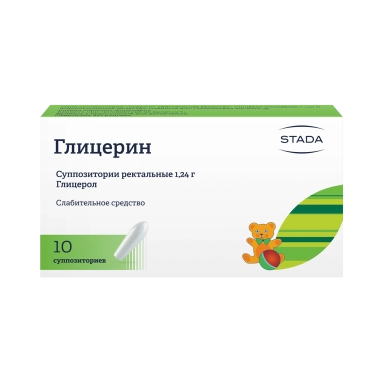 Глицерин суппозитории ректальные 1,24г №5х2
