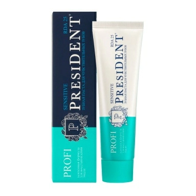 PRESIDENT PROFI Зубная паста Sensitive (25 RDA), 50 мл