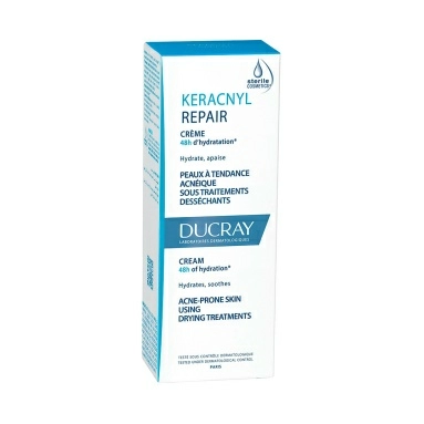 DUCRAY KERACNYL Восстанавливающий крем для проблемной кожи, склонной к акне, 50 мл