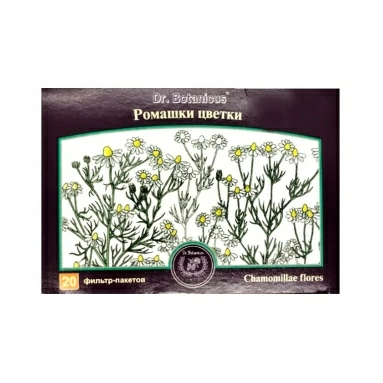 Ромашки цветки порошок крупный 1,2г в фильтрах-пакетах №20
