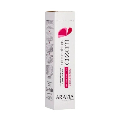 ARAVIA Professional Ультраувлажняющий крем для ног Ultra Moisture Cream с мочевиной 15% и PHA-кислотами, 100 мл