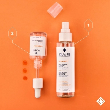 Rilastil INTENSE C Антиоксидантный спрей-бустер для сияния кожи с витамином С, 100 мл
