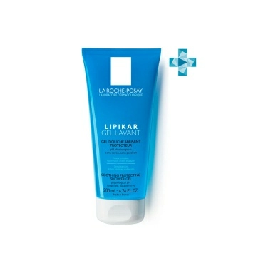 La Roche-Posay Гель для душа Lipikar успокаивающий с защитными свойствами для чувствительной кожи младенцев детей и взрослых 200 мл