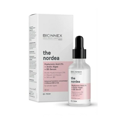 Bionnex THE NORDEA Сыворотка Гиалуроновая кислота 2% + Арктические водоросли + B5 для всех типов кожи 30 мл