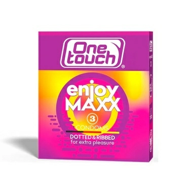 One Touch Enjoy MAXX Презервативы (с ребристой и точечной структурой), 3 шт