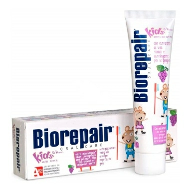 Biorepair Kids Зубная паста для детей Биорепейр (Biorepair Kids uva) с экстрактом винограда 50 мл