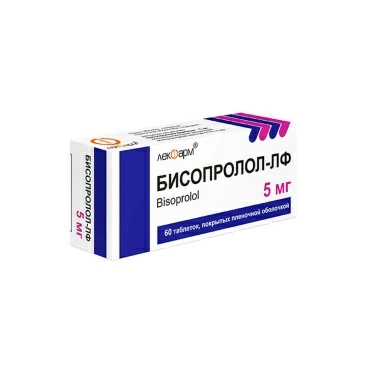 Бисопролол-ЛФ таб покр. п/о 5мг №15х4